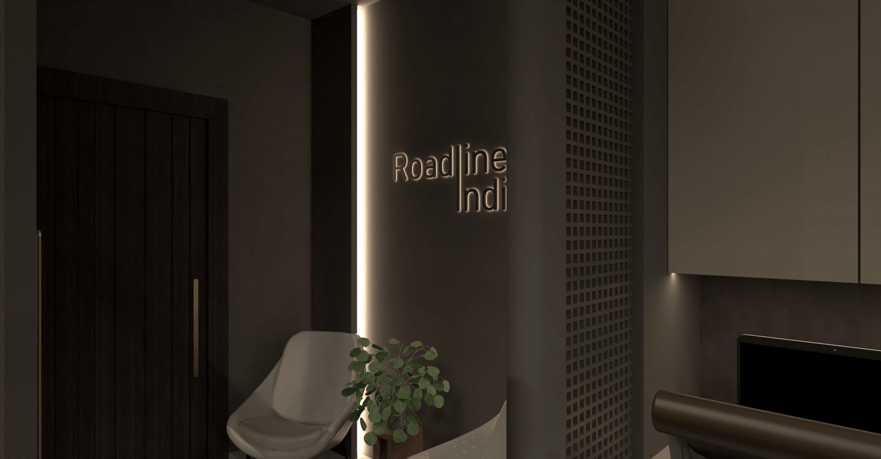 Office foyer interior design, Sector V, Kolkata