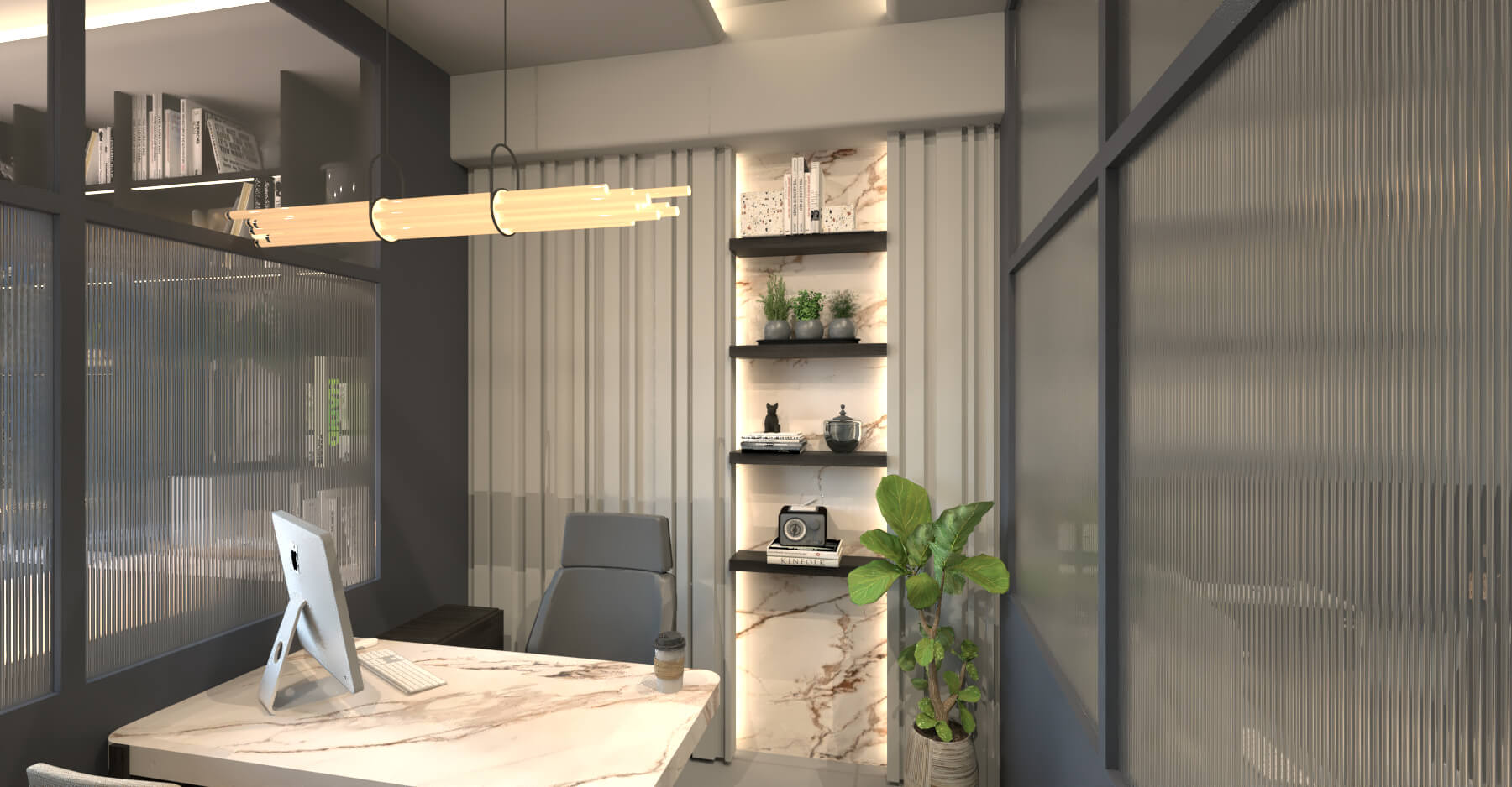 Private chamber interior design, Kolkata office