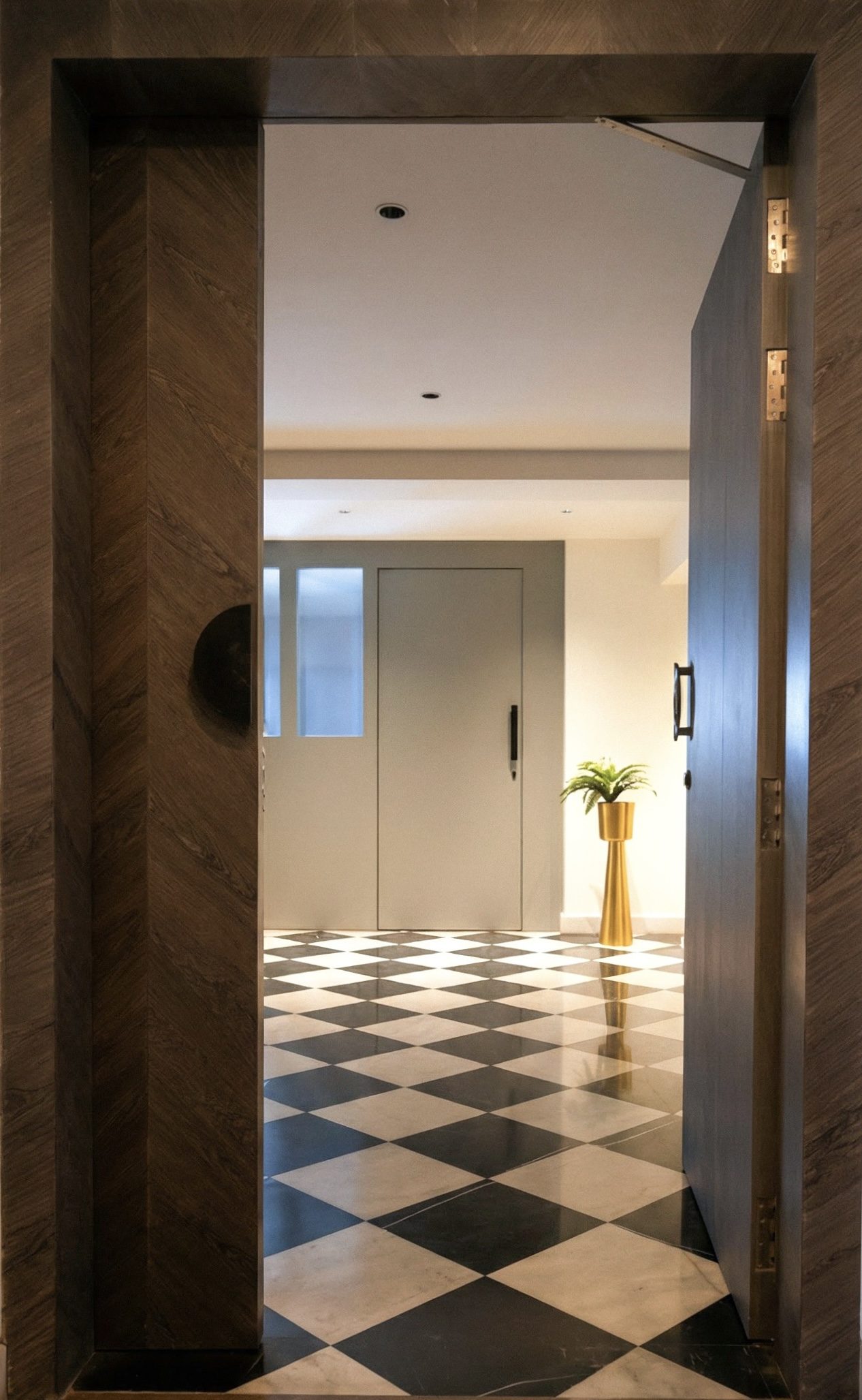 Office entrance interior design, Lansdowne, Kolkata