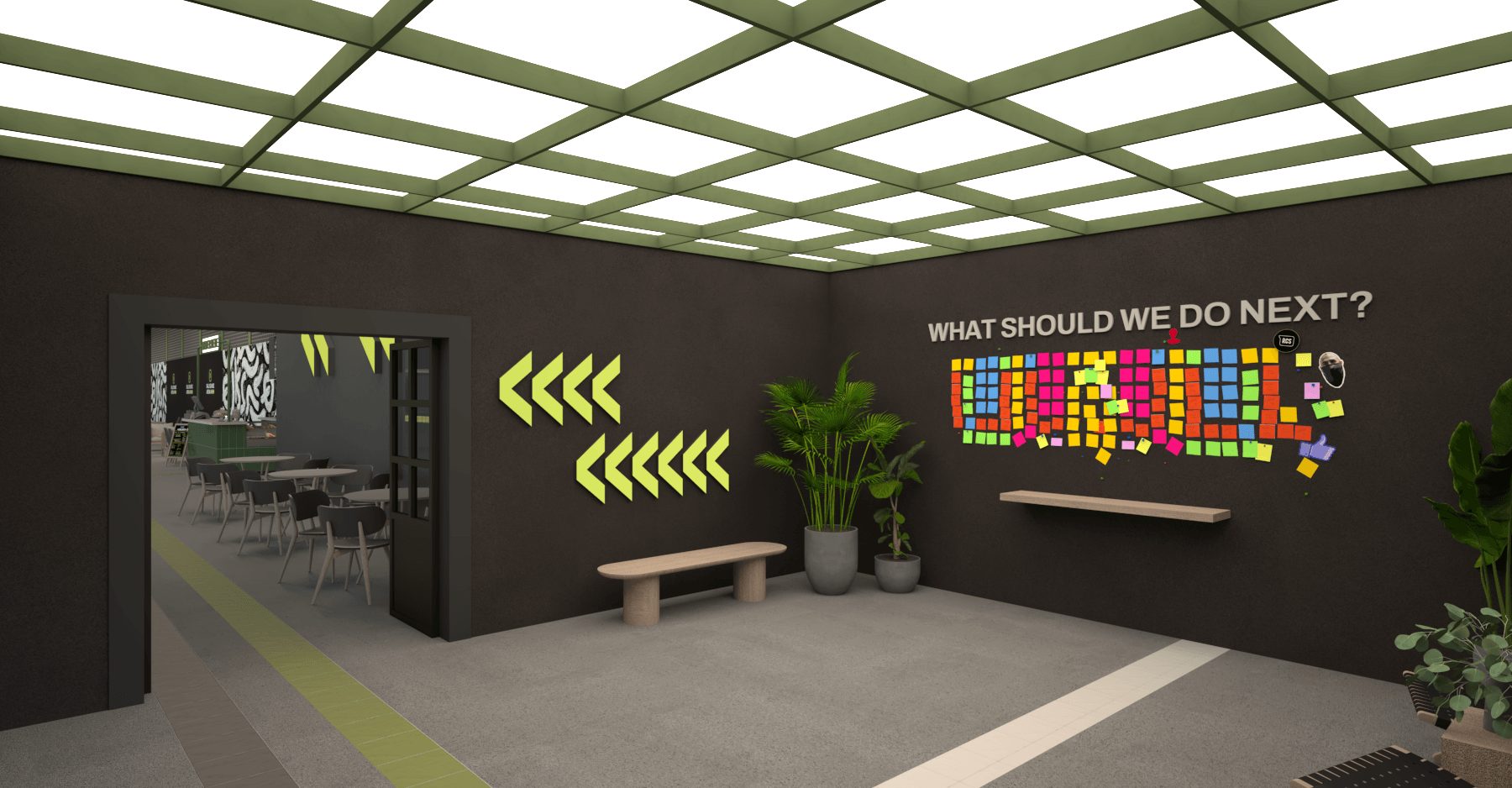 Sports complex foyer interior design, Kolkata